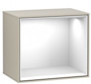 Стелаж для ванної Villeroy & Boch Finion 41,8 х35, 6х27 см МДФ пісок матовий лак/глянсовий білий лак FD10GFHH