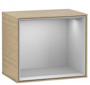 Стеллаж для ванной Villeroy & Boch Finion 41,8х35,6х27 см ДСП шпон дуба/светло-серый матовый лак FD10GJPC