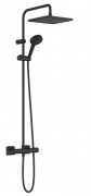 Душевая стойка Hansgrohe Vernis Blend Showerpipe 240 EcoSmart с термостатом черный матовый 26429670