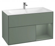 Тумба под раковину Villeroy & Boch Finion 99,6х49,8 см с подсветкой МДФ оливковый матовый лак F040GMGM