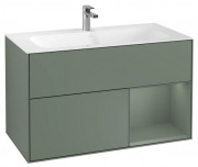 Тумба под раковину Villeroy & Boch Finion 99,6х49,8 см с подсветкой МДФ оливковый матовый лак G040GMGM