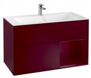 Тумба под раковину Villeroy & Boch Finion 99,6х49,8 см с подсветкой МДФ пион матовый лак G040HBHB