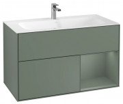 Тумба под раковину Villeroy & Boch Finion 99,6х49,8 см с подсветкой МДФ оливковый матовый лак G040GMGM