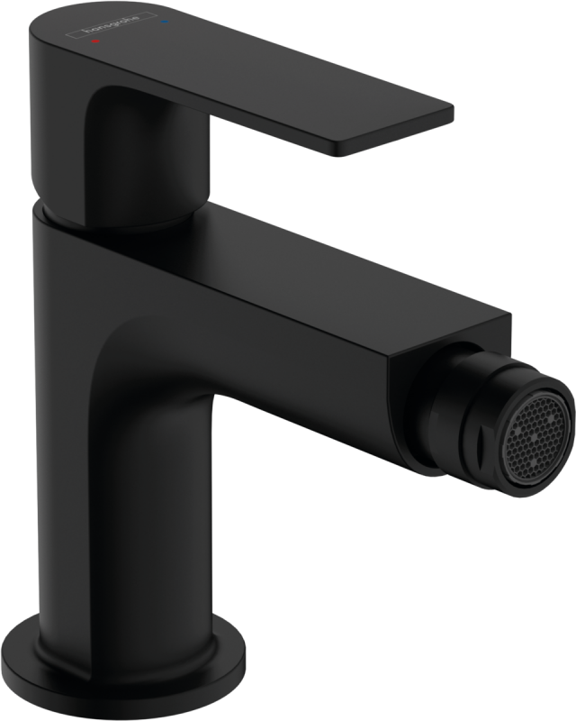 Змішувач для біде Hansgrohe Rebris E одноважільний із зливним гарнітуром чорний матовий 72213670