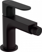 Смеситель для биде Hansgrohe Rebris S однорычажный со сливным гарнитуром черный матовый 72212670