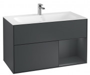 Тумба под раковину Villeroy & Boch Finion 99,6х49,8 см с подсветкой МДФ темно-синий матовый лак G040HGHG