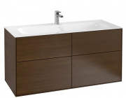 Тумба под раковину Villeroy & Boch Finion 119,6х49,8 см ДСП шпон грецкого ореха F05000GN