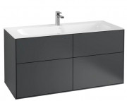 Тумба под раковину Villeroy & Boch Finion 119,6х49,8 см МДФ темно-синий матовый лак F05000HG