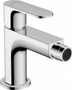 Смеситель для биде Hansgrohe Rebris S однорычажный со сливным гарнитуром хром 72212000