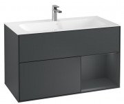 Тумба под раковину Villeroy & Boch Finion 99,6х49,8 см с подсветкой МДФ темно-синий матовый лак G040HGHG