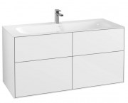 Тумба под раковину Villeroy & Boch Finion 119,6х49,8 см с подсветкой МДФ глянцевый белый лак G05000GF