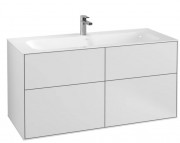 Тумба под раковину Villeroy & Boch Finion 119,6х49,8 см с подсветкой МДФ белый матовый лак G05000MT