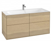 Тумба под раковину Villeroy & Boch Finion 119,6х49,8 см с подсветкой ДСП шпон дуба G05000PC