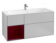 Тумба под раковину Villeroy & Boch Finion 119,6х49,8 см с подсветкой МДФ светло-серый матовый лак/пион матовый лак F060HBGJ