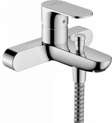 Змішувач для ванної Hansgrohe Rebris S на 2 споживачі настінний одноважільний хром 72442000