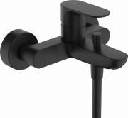 Змішувач для ванної Hansgrohe Rebris S на 2 споживачі настінний одноважільний чорний матовий 72443670