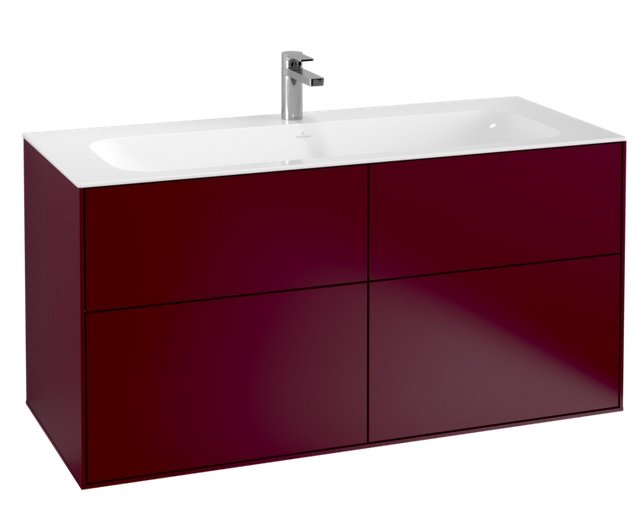 Тумба под раковину Villeroy & Boch Finion 119,6х49,8 см с подсветкой МДФ пион матовый лак G05000HB