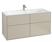 Тумба под раковину Villeroy & Boch Finion 119,6х49,8 см с подсветкой МДФ песок матовый лак G05000HH