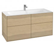 Тумба під раковину Villeroy & Boch Finion 119,6х49,8 см з підсвічуванням ДСП шпон дуба G05000PC
