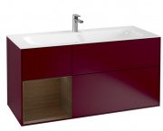 Тумба под раковину Villeroy & Boch Finion 119,6х49,8 см с подсветкой МДФ пион матовый лак/шпон грецкого ореха F060GNHB