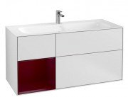 Тумба под раковину Villeroy & Boch Finion 119,6х49,8 см с подсветкой МДФ белый матовый лак/пион матовый лак F060HBMT