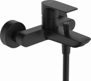 Смеситель для ванной Hansgrohe Rebris E на 2 потребителя настенный однорычажный черный матовый 72450670