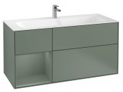 Тумба под раковину Villeroy & Boch Finion 119,6х49,8 см с подсветкой МДФ оливковый матовый лак F060GMGM