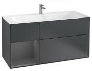 Тумба під раковину Villeroy & Boch Finion 119,6х49,8 см з підсвічуванням темно-синій матовий лак/антрацит матовий лак F060GKHG