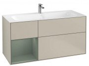 Тумба під раковину Villeroy & Boch Finion 119,6х49,8 см із підсвічуванням МДФ пісок матовий лак/оливковий матовий лак F060GMHH