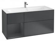 Тумба под раковину Villeroy & Boch Finion 119,6х49,8 см с подсветкой МДФ темно-синий матовый лак F060HGHG