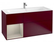 Тумба під раковину Villeroy & Boch Finion 119,6х49,8 см з підсвічуванням МДФ півонія матовий лак/пісок матовий лак F060HHHB