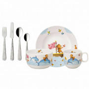 Детский столовый сервиз Villeroy & Boch New Happy as a Bear 7 предметов премиум фарфор 14-8664-8435