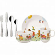 Детский столовый сервиз Villeroy & Boch New Hungry as a Bear 7 предметов премиум фарфор 14-8665-8435