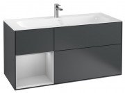 Тумба під раковину Villeroy & Boch Finion 119,6х49,8 см із підсвічуванням МДФ темно-синій матовий лак/світло-сірий матовий лак G060GJHG