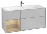 Тумба под раковину Villeroy & Boch Finion 119,6х49,8 см с подсветкой МДФ светло-серый матовый лак/шпон дуба G060PCGJ