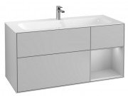 Тумба під раковину Villeroy & Boch Finion 119,6х49,8 см з підсвічуванням МДФ світло-сірий матовий лак F070GJGJ