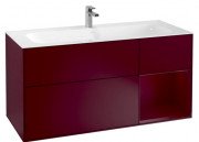 Тумба под раковину Villeroy & Boch Finion 119,6х49,8 см с подсветкой МДФ пион матовый лак F070HBHB