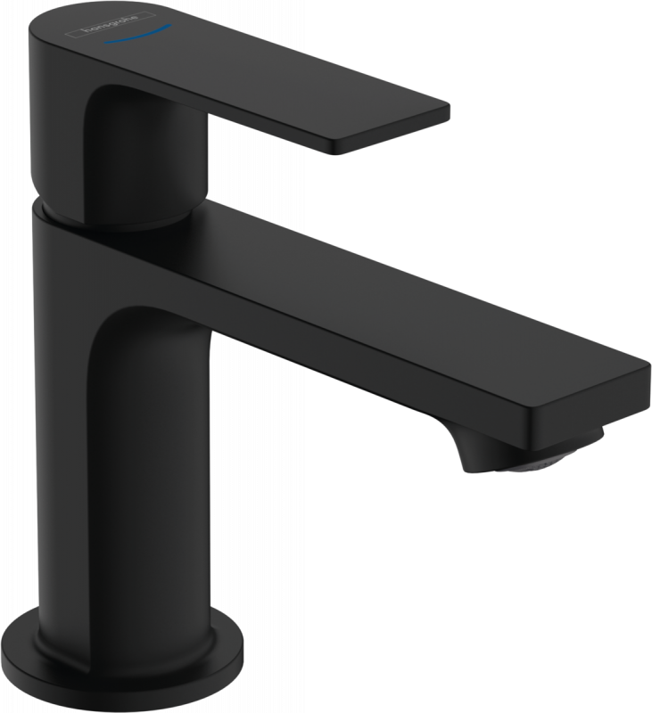 Смеситель для раковины для холодной воды Hansgrohe Rebris E однорычажный черный матовый 72506670