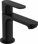 Змішувач для раковини Hansgrohe Rebris S CoolStart одноважільний зі зливним гарнітуром чорний матовий 72513670