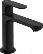 Змішувач для раковини Hansgrohe Rebris S одноважільний зі зливним гарнітуром чорний матовий 72517670