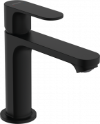 Смеситель для раковины Hansgrohe Rebris S однорычажный со сливным гарнитуром черный матовый 72517670