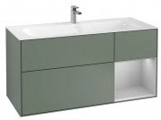 Тумба під раковину Villeroy & Boch Finion 119,6х49,8 см з підсвічуванням МДФ оливковий матовий лак/світло-сірий матовий лак F070GJGM