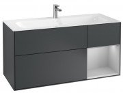 Тумба під раковину Villeroy & Boch Finion 119,6х49,8 см з підсвічуванням МДФ темно-синій матовий лак/світло-сірий матовий лак F070GJHG