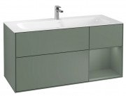 Тумба під раковину Villeroy & Boch Finion 119,6х49,8 см з підсвічуванням МДФ оливковий матовий лак F070GMGM