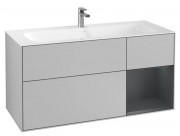 Тумба під раковину Villeroy & Boch Finion 119,6х49,8 см із підсвічуванням МДФ світло-сірий матовий лак/темно-синій матовий лак F070HGGJ