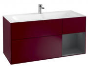 Тумба під раковину Villeroy & Boch Finion 119,6х49,8 см з підсвічуванням МДФ півонія матовий лак/темно-синій матовий лак F070HGHB