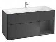 Тумба під раковину Villeroy & Boch Finion 119,6х49,8 см з підсвічуванням МДФ темно-синій матовий лак F070HGHG