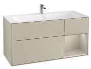 Тумба под раковину Villeroy & Boch Finion 119,6х49,8 см с подсветкой МДФ песок матовый лак F070HHHH