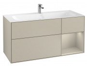 Тумба под раковину Villeroy & Boch Finion 119,6х49,8 см с подсветкой МДФ песок матовый лак F070HHHH