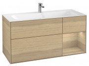 Тумба під раковину Villeroy & Boch Finion 119,6х49,8 см з підсвічуванням ДСП шпон дуба F070PCPC